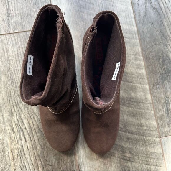 Pikolinos Brown Turin Suede Round Toe Ankle Bootie Size 37 Made in Spain Boots - Picture 9 of 10